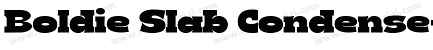 Boldie Slab Condense字体转换